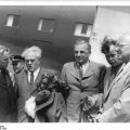 Пётр Павленко (первый справа) в составе делегации советских писателей. Берлин, 1950.