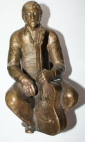 Бронзовая статуэтка B. C. Bысоцкого (21 см)