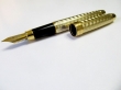Ручка перьевая Lucky 2002 сигарообразная золото винтаж 1980 г.