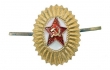 Офицерская алюминиевая овальная кокарда вс СССР