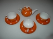 Советский чайный набор чайник+чашки Ретро в горох