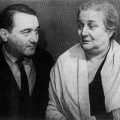 Лев Гумилев с матерью, Анной Ахматовой