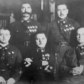 Первые советские маршалы. Егоров (справа внизу)