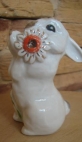 Фарфоровая статуэтка "Заяц с цветком", 1952 г. лфз