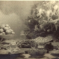 Праздничный новогодний стол. Встреча 1947 года.