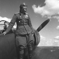 На счету летчицы Лидии Литвяк 14 сбитых немецких самолета, 1943 год