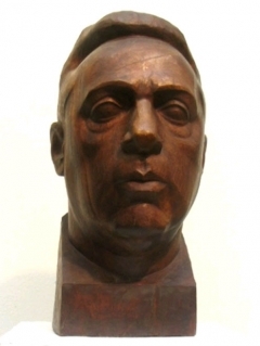 Фото:  Скульптурный портрет Юрия Левитана. Ю.Л. Чернов. 