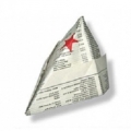 Простейшее оригами из СССР. Самолетик, пилотка, кораблик. 
