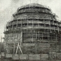 Возведение железобетонного купола планетария, 1928 год