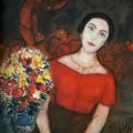 Марк Шагал Портрет жены Вавы, 1956 год