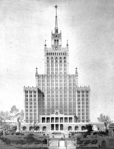 Фото: Гостиница Украина в Москве - исторический памятник архитектуры 20 века. 1957 год