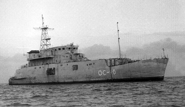 Фото: Опытное судно Форос ОС-90 с лазерной установкой, 1984 год