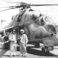 Боевой вертолет Ми-24 на службе в Афганистане. 1980 год