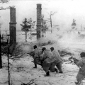 Волховский фронт атакует противника в ходе прорыва блокады Ленинграда, 1943 год