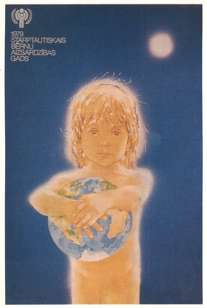 Фото: Плакат День Защиты Детей. СССР 1979 год.