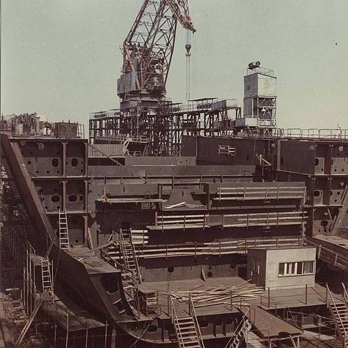 Фото: Ледокол Арктика строили на Балтийском заводе в Ленинграде