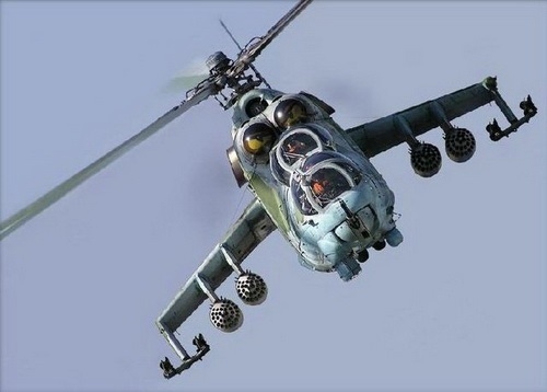 Фото: Вертолет Ми-24 по прозвищу Крокодил, 1991 год