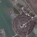 Вид из космоса. Остатки СЭС-5,В Крыму, наше время