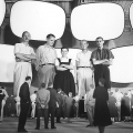 Демонстрация фильма Взгляд на США на выставке в Сокольниках, 1959 год