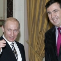 Встреча Владимира Путина и Михаила Саакашвили в 2008 году