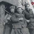 Актер Алексей Смирнов в  полковой самодеятельности во время ВОВ, 1943 год