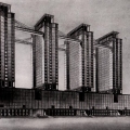 Проект  здания Наркомтяжпрома архитектора Гинзбурга, 1934 год