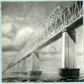 Проект Керченского моста  1949 года