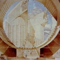 Наркомтяжпром.Проект архитектора Мельникова задумывался на месте исторического центра Зарядье в Москве. 1935 год