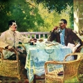И. В. Сталин и А. М. Горький в Горках (художник А. Герасимов), 1939 год