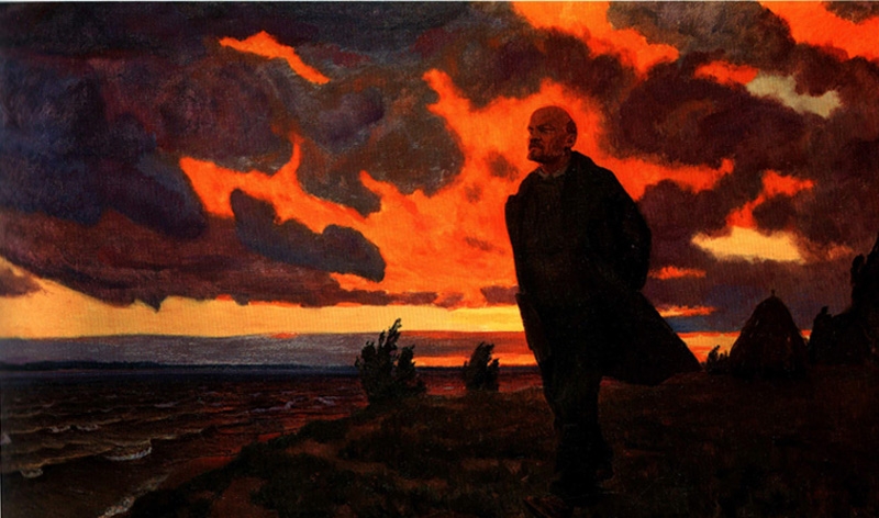 Фото: Художник А. Рылов. В.И.Ленин в Разливе в 1917 году