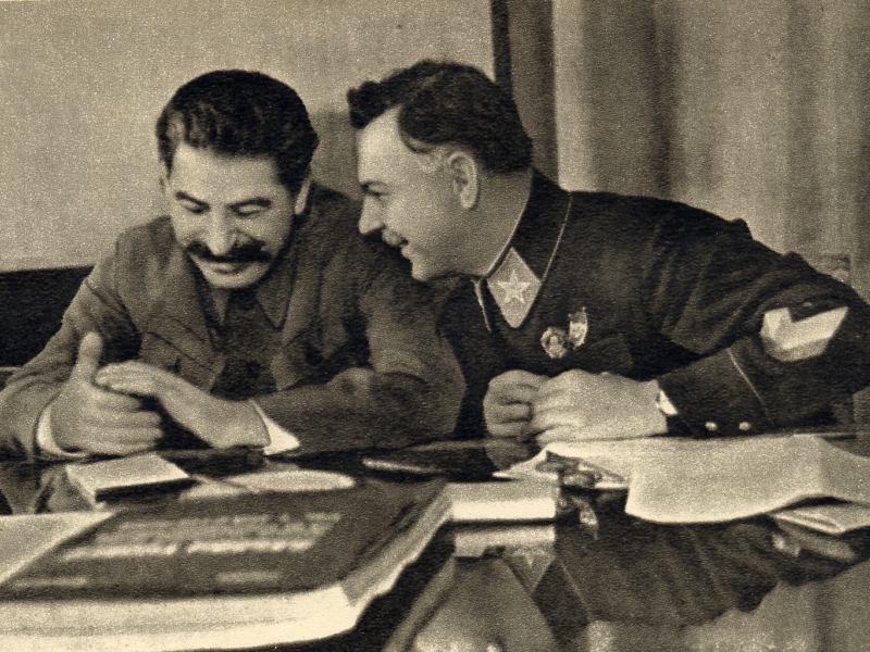 Фото: Сталин и Ворошилов
