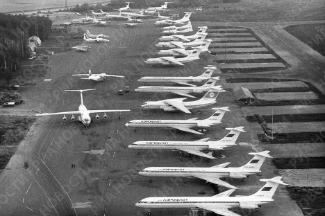 Фото: Стоянка самолётов международного аэропорта Шереметьево-2