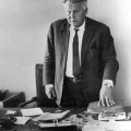 Александр Твардовский в своем кабинете в редакции Нового мира
