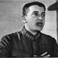 М. Н. Тухачевский читает лекцию в Военной академии им. М. В. Фрунзе 