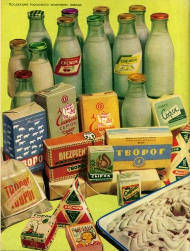 Фото: Молочные продукты в СССР