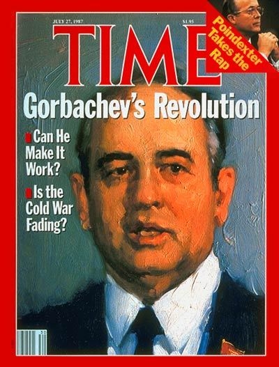 Фото: Журнал Time. Горбачев – друг Запада, 1987 год