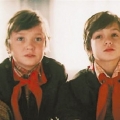 Главные герои популярного советского фильма Петров и Васечкин, 1984 год
