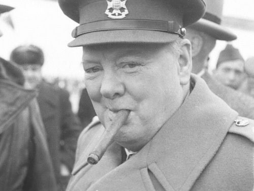 Фото: Уинстон Черчилль на Ялтинской конференции
