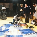 Подготовка съемок программы Музыкальный киоск, 1990 год