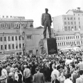Открытие памятника В.В. Маяковскому на Триумфальной площади в Москве