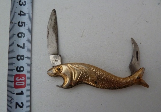 Фото: Советский перочинный нож золотая рыбка