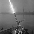 Пулемет ДШК осенью 1942 года. Ленинград.