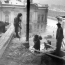 Попадание снаряда в здание Зимнего дворца Эрмитажа в годы блокады Ленинграда