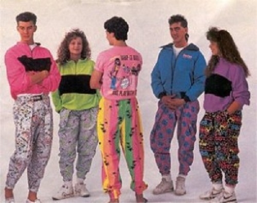 Фото: Бананы-брюки всех расцветок. Советская мода середины 80х. 1986 год
