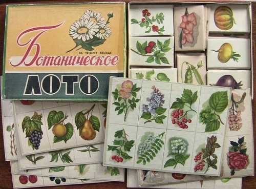Фото: Советская настольная игра лото Ботаническое