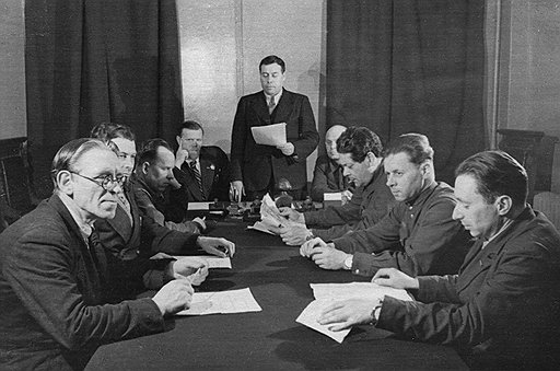 Фото: Закрытое заседание по одному из ленинградских дел, 1950 год