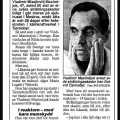 Публикация в шведской прессе 23 мая 1994 г. Заголовок Умер герой Чернобыля