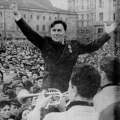 День Победы 9 мая 1945 года. Утесов на Красной площади.