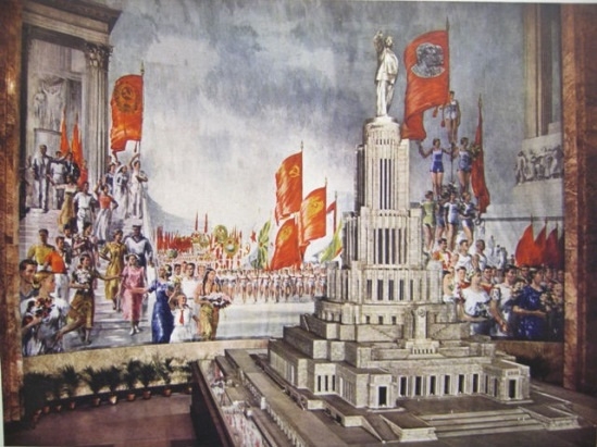 Фото: Дворец Советов - макет на выставке в США 1939 года