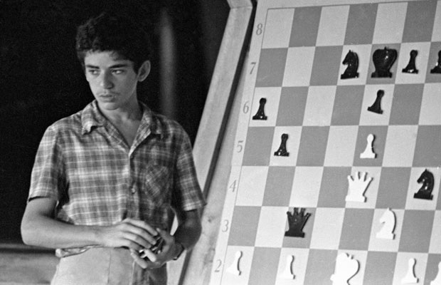 Фото: Юный шахматный гений Гарри Каспаров, 1974 год